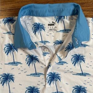 New Puma Mattr Mirage Polo Golf Shirt size large